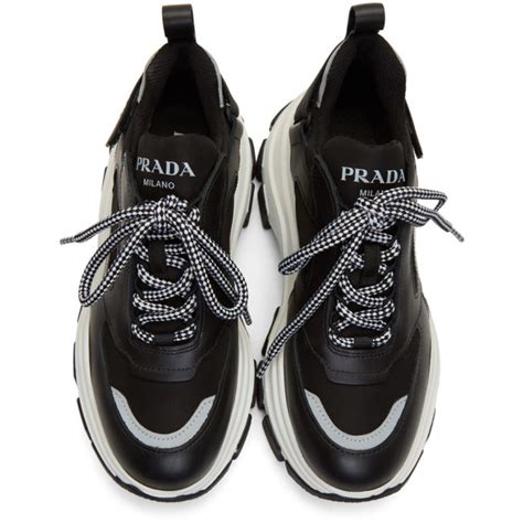 prada white chunky sneakers|Prada sneakers real.